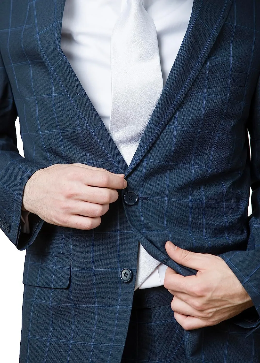 Adam Baker Men's Regular Fit 2-Piece Single Breasted Suit