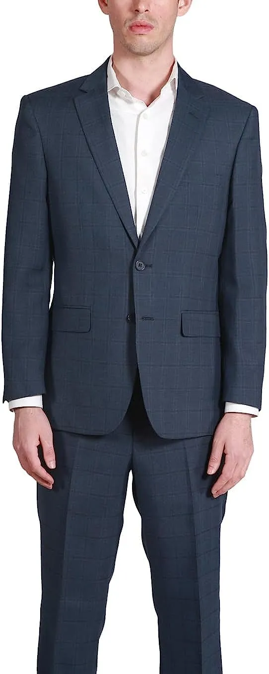 Adam Baker Men's Regular Fit 2-Piece Single Breasted Suit