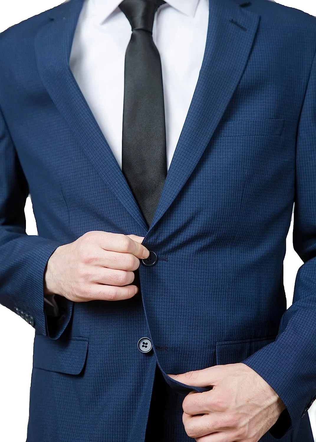 Adam Baker Men's Regular Fit 2-Piece Single Breasted Suit