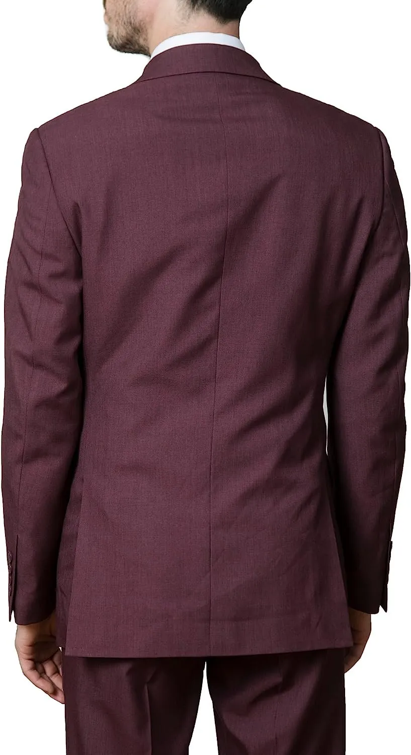 Adam Baker Men's Regular Fit 2-Piece Single Breasted Suit