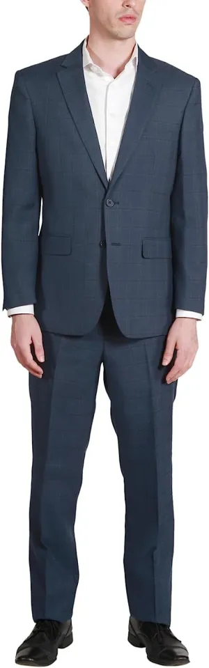 Adam Baker Men's Regular Fit 2-Piece Single Breasted Suit