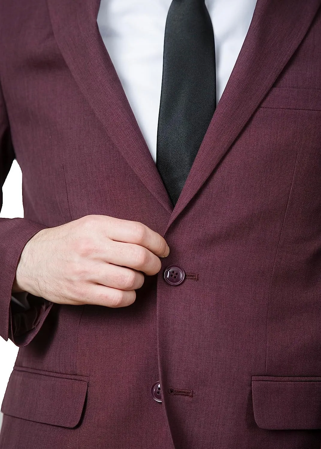 Adam Baker Men's Regular Fit 2-Piece Single Breasted Suit