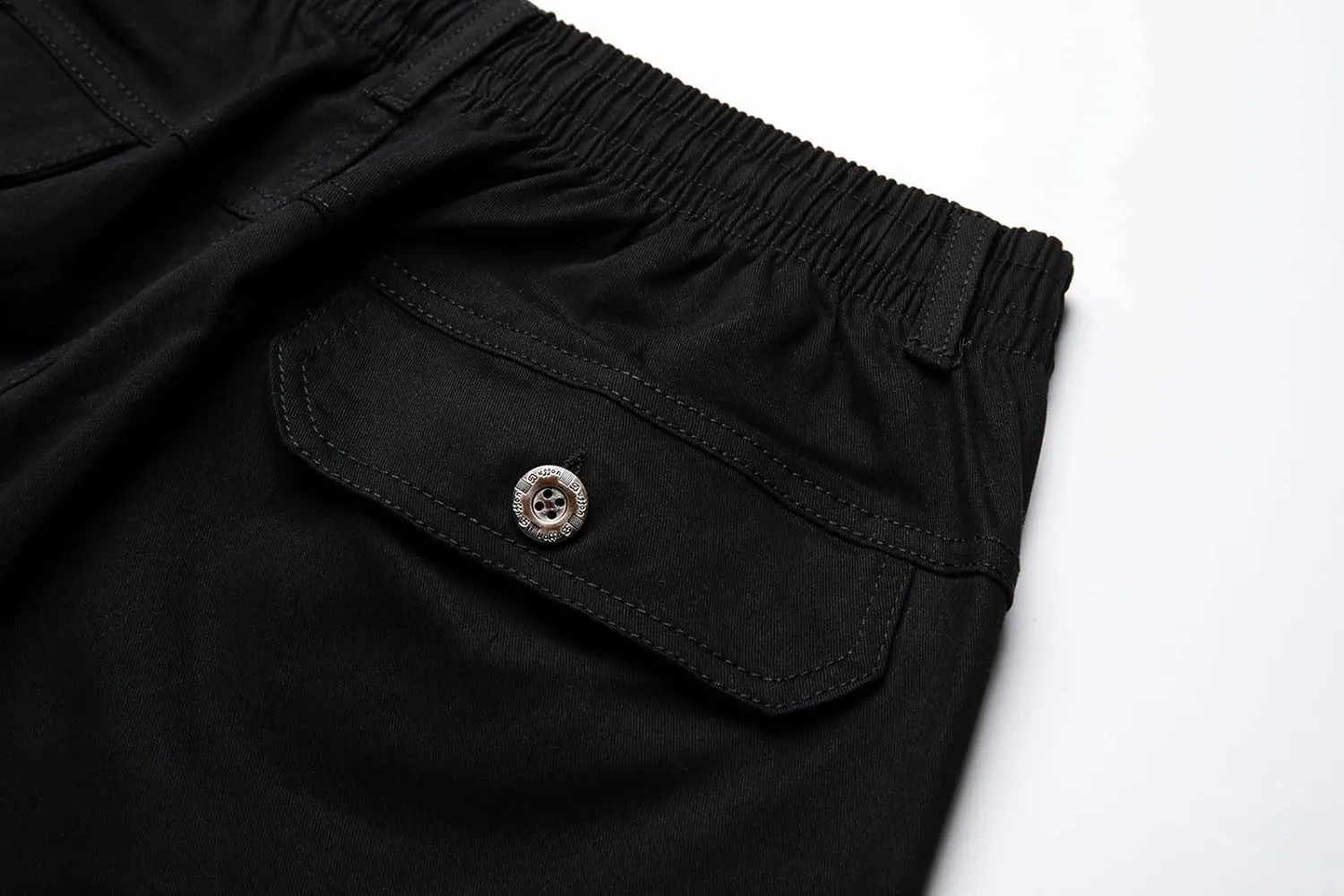 AIFARLD Mens Cargo Pants Elastic Waist Pants Sport Jogger Long Trousers for Hiking Fishing Running Workout
