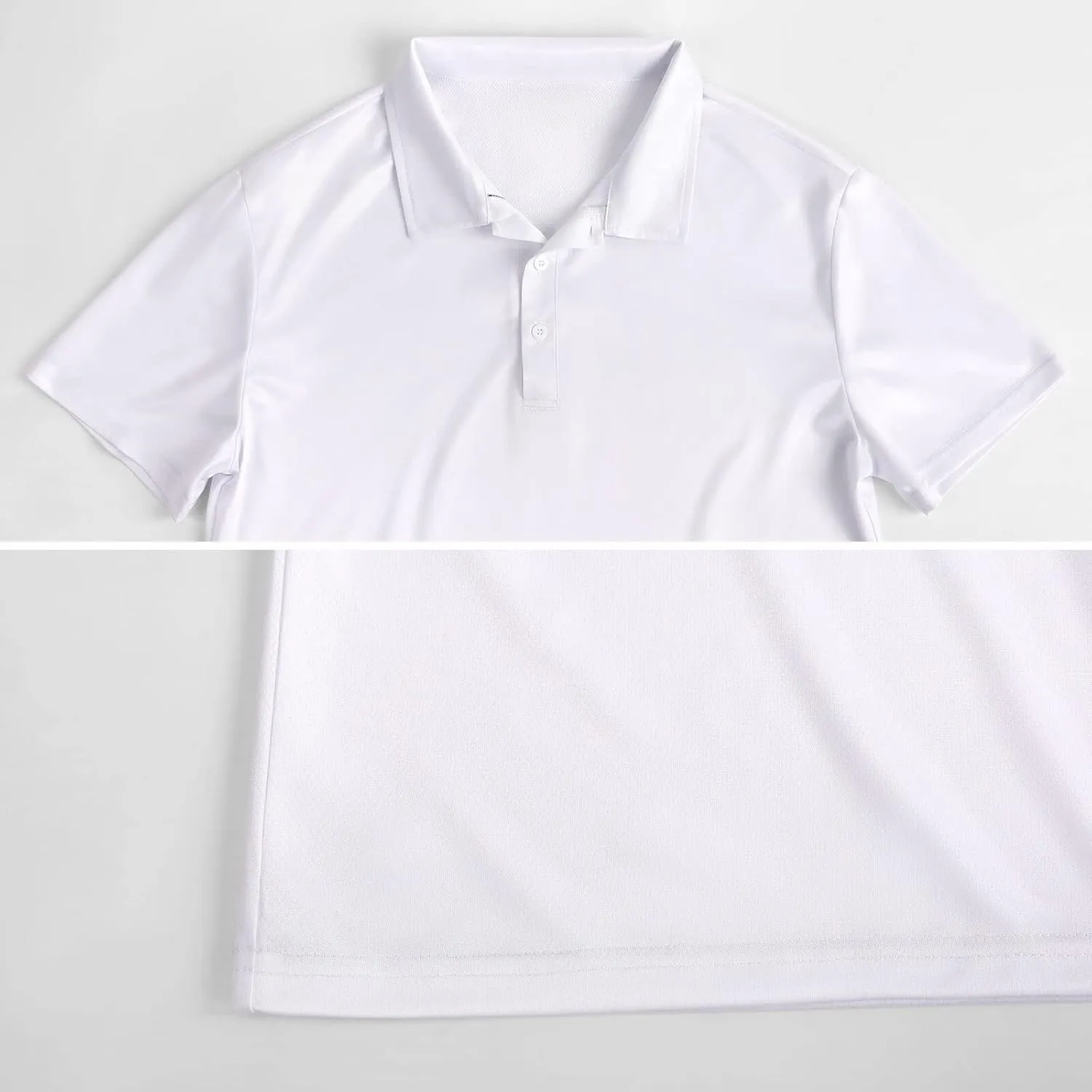 Alpaca Sheep Slim Fit Men's Short Sleeve Polo Shirts Quick-Dry Breathable Golf T-Shirt Tops