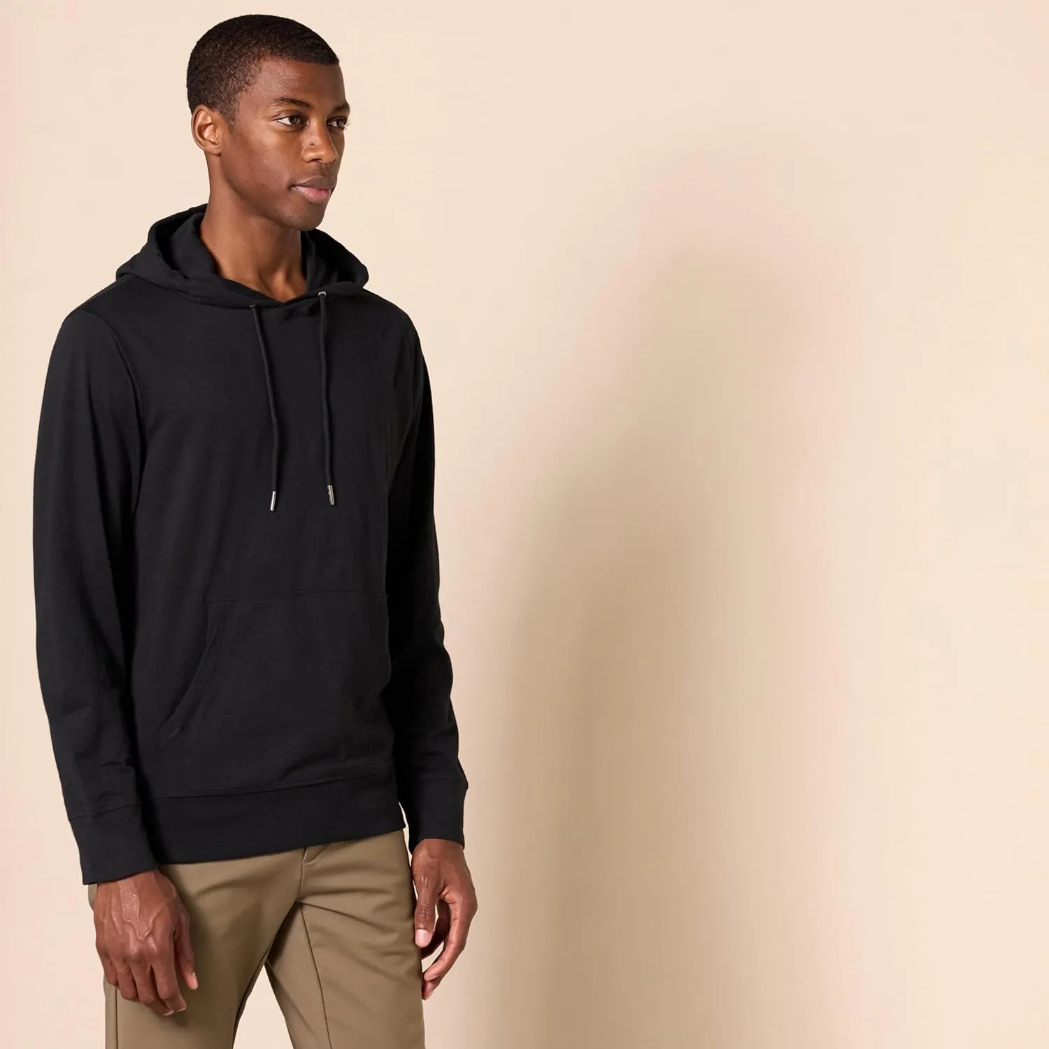 Amazon Essentials Men's Lightweight Jersey Pullover Hoodie