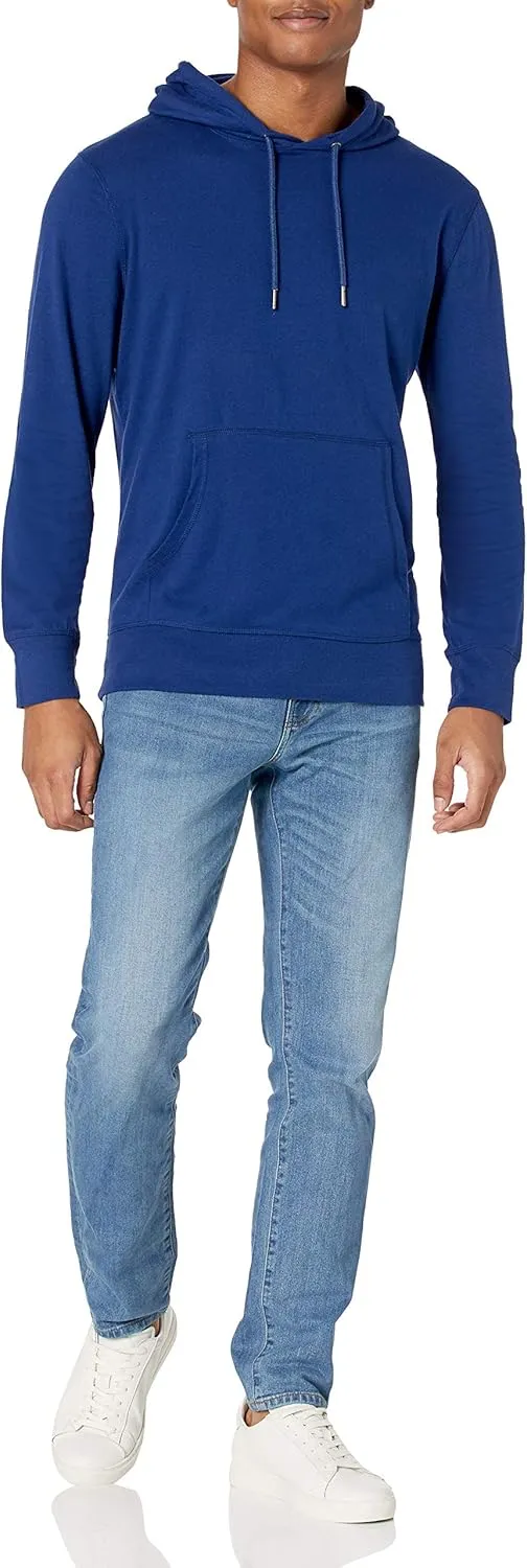 Amazon Essentials Men's Lightweight Jersey Pullover Hoodie