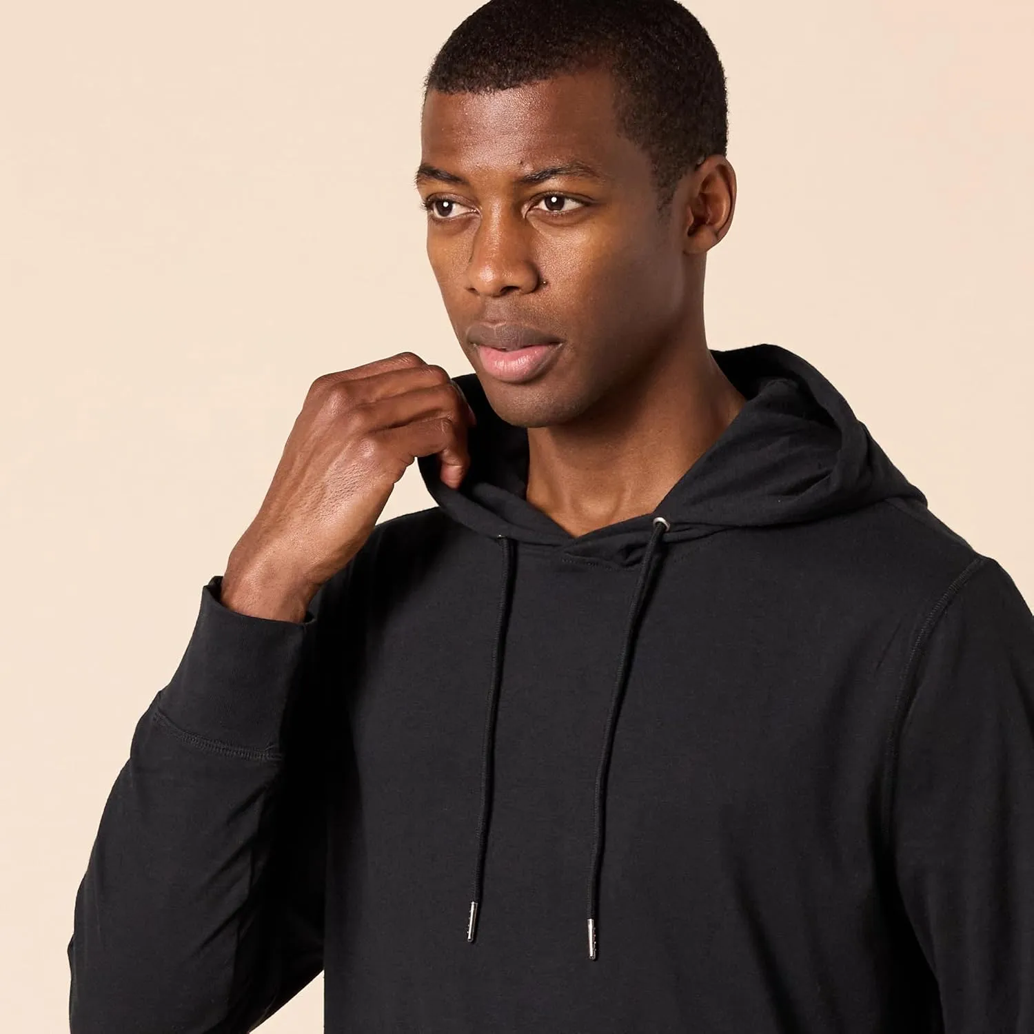 Amazon Essentials Men's Lightweight Jersey Pullover Hoodie