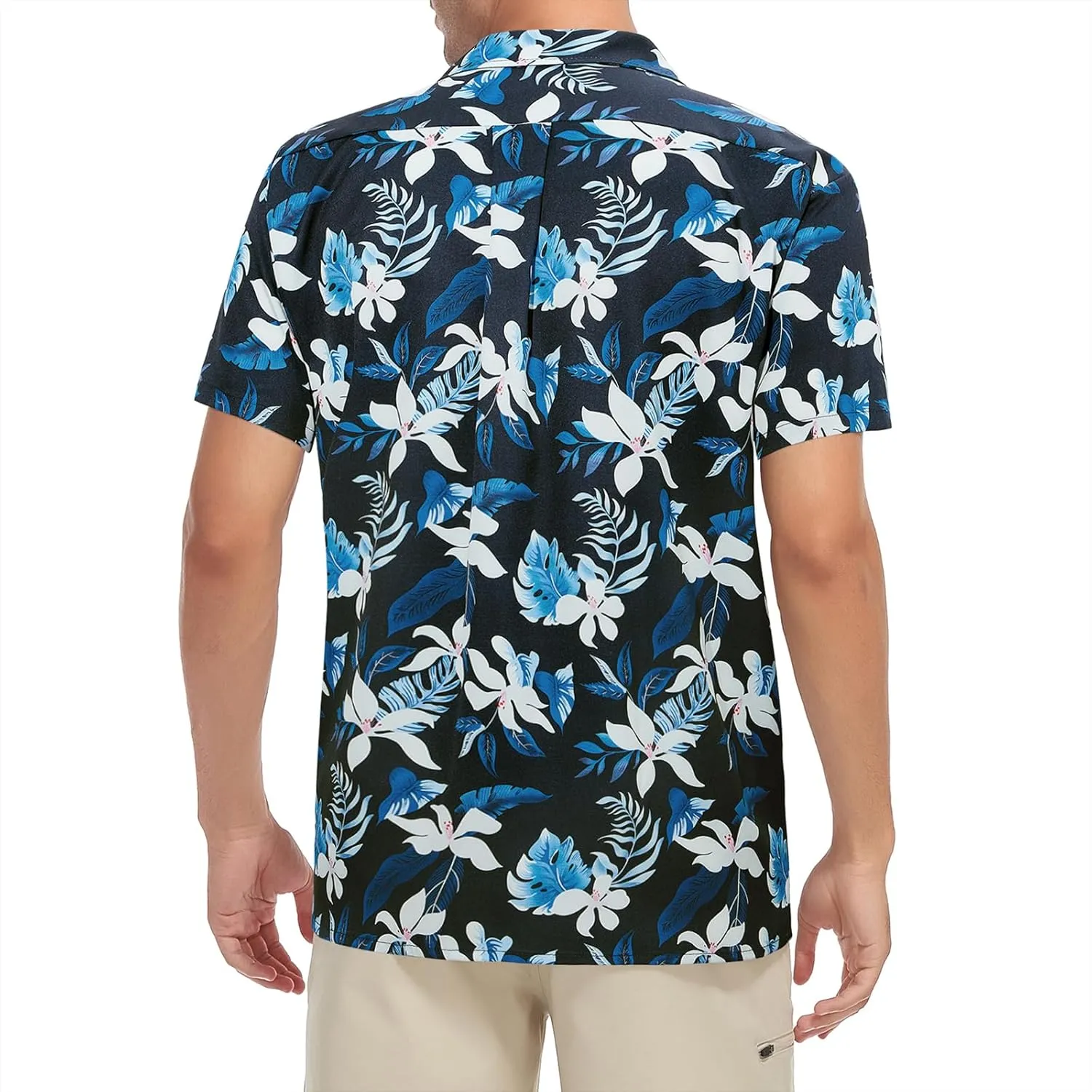 American Trends Hawaiian Shirt for Men Short Sleeve Tropical Beach Shirts Mens Casual Button Down Summer Vacation Wear