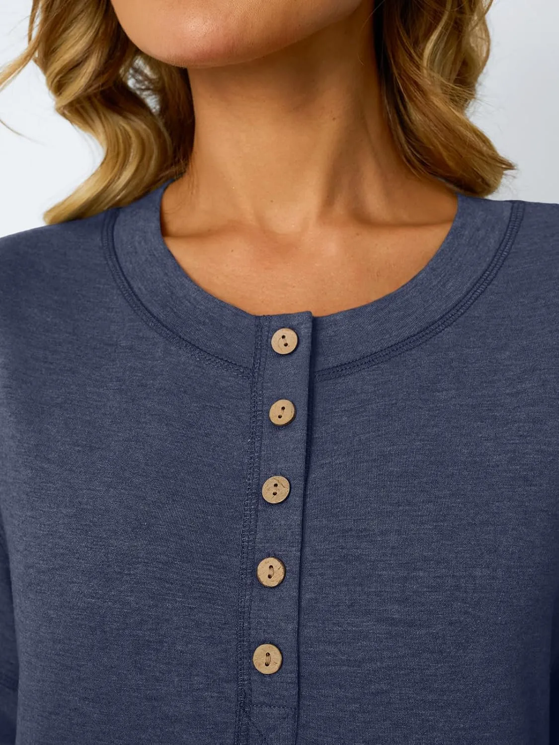 AUTOMET Womens Short Sleeve Henley Shirts Summer Dressy Casual Flowy Tops Loose Fit Basic Trendy Fashion Blouses 2025