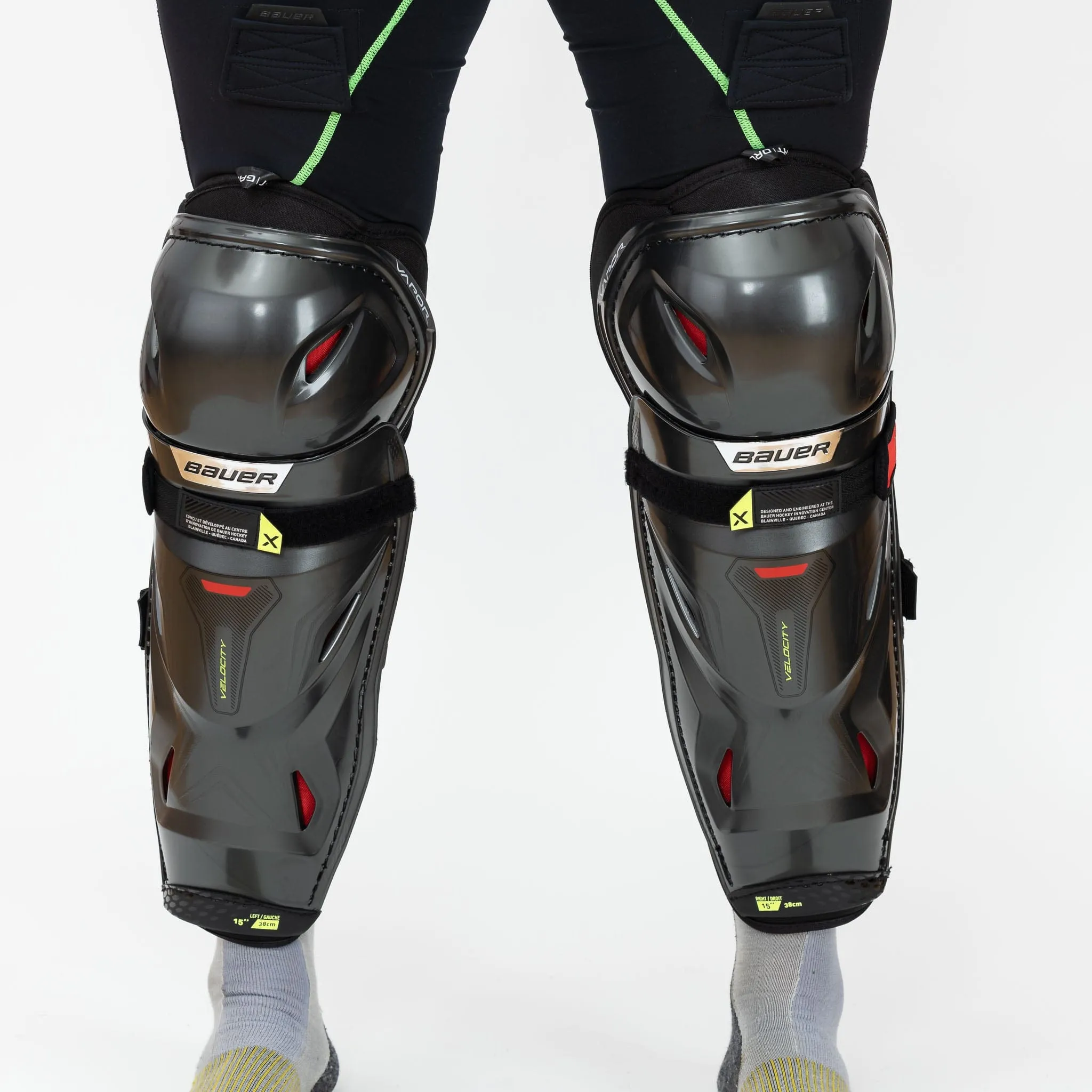 Bauer Vapor Velocity Junior Hockey Shin Guards