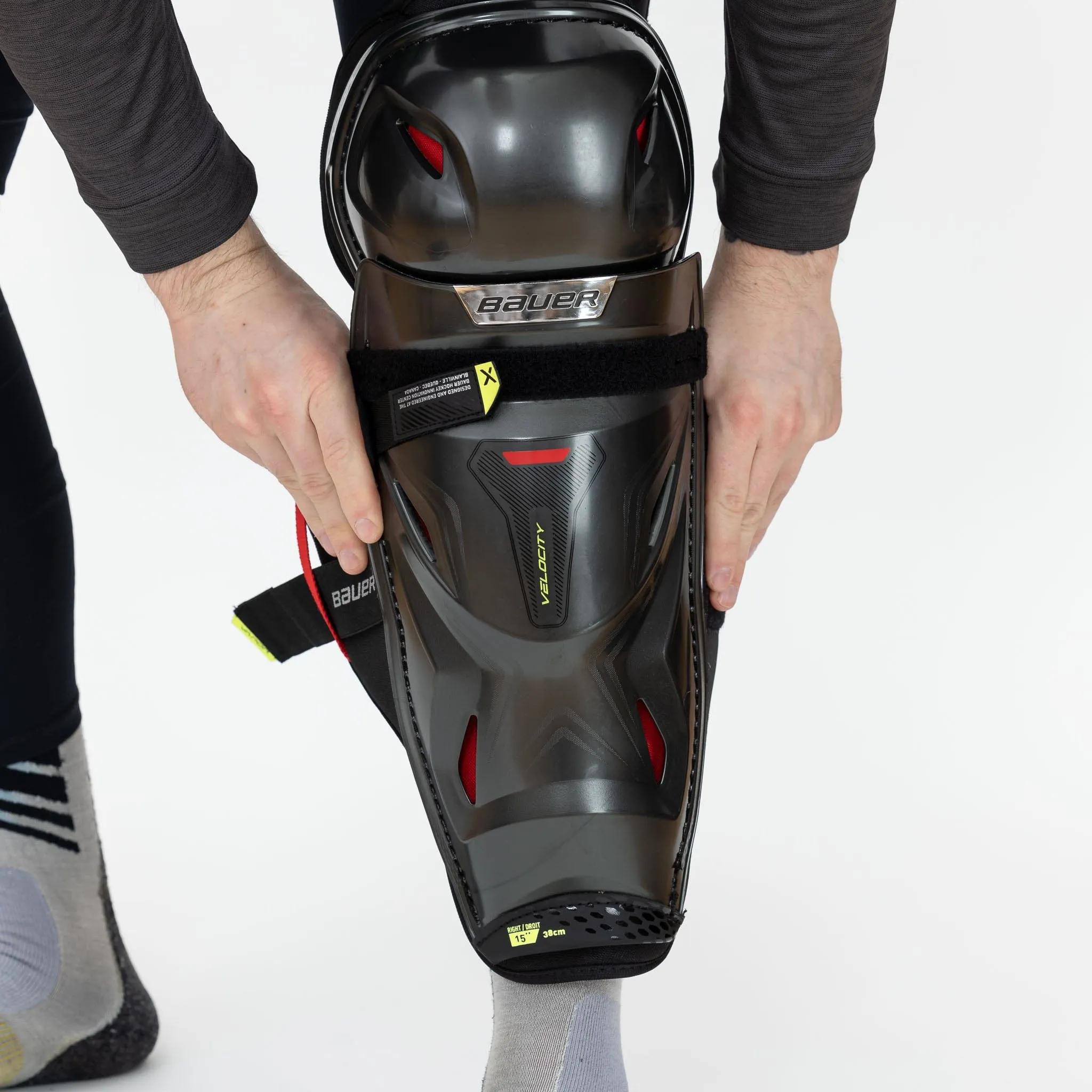 Bauer Vapor Velocity Junior Hockey Shin Guards