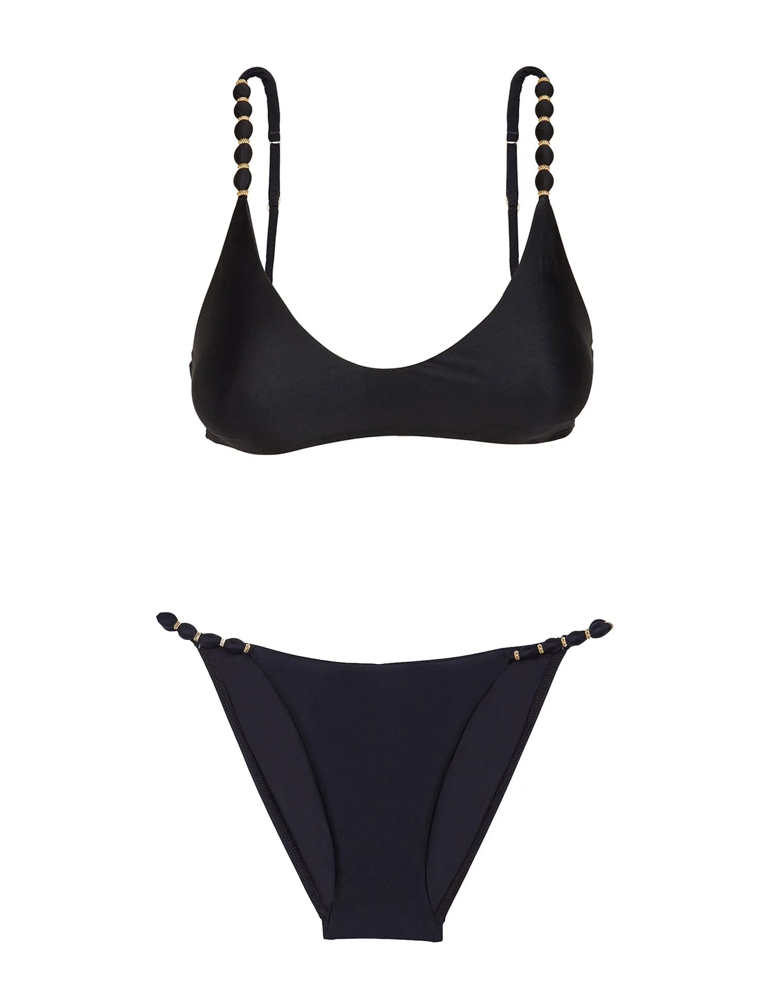 Beads String Bottom - Black