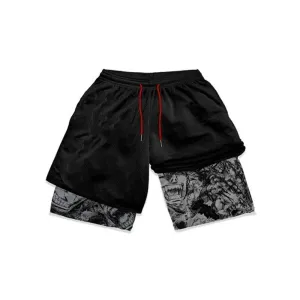 Berserk Guts Anger Quick Dry Premium Mesh Workout Shorts