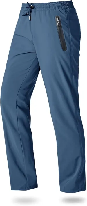 Boladeci Men's Joggers Lightweight Quick Dry Casual Athletic Hiking Pants Sweatpants with Pockets Elastic Waist