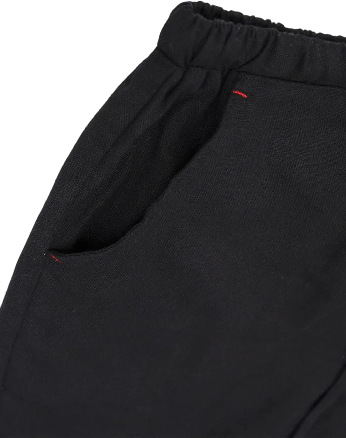 Bonnorth Men's Linen Loose Drawstring Elastic Waist Wide Leg Solid Casual Pants