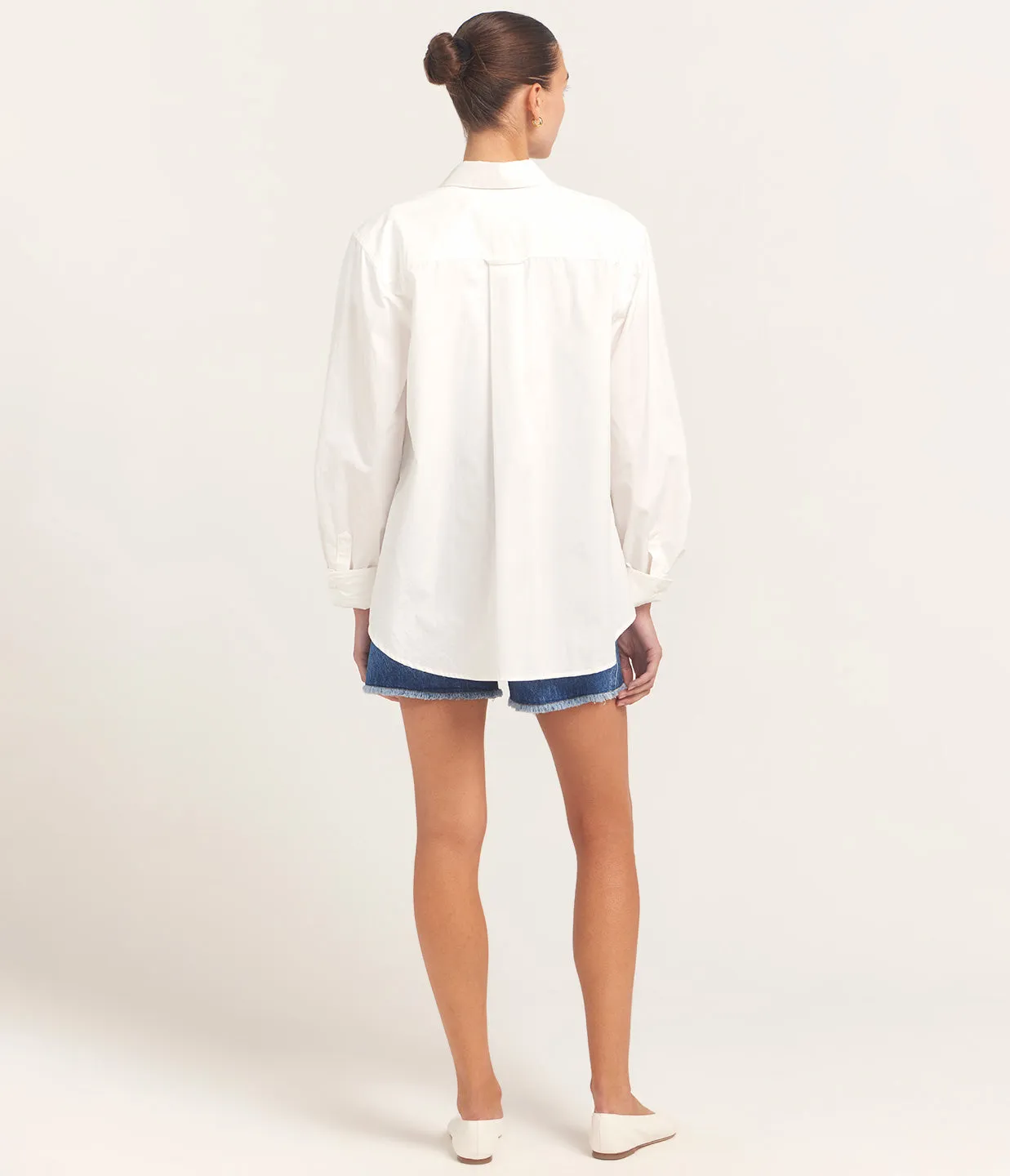 Boy Friend Shirt in White