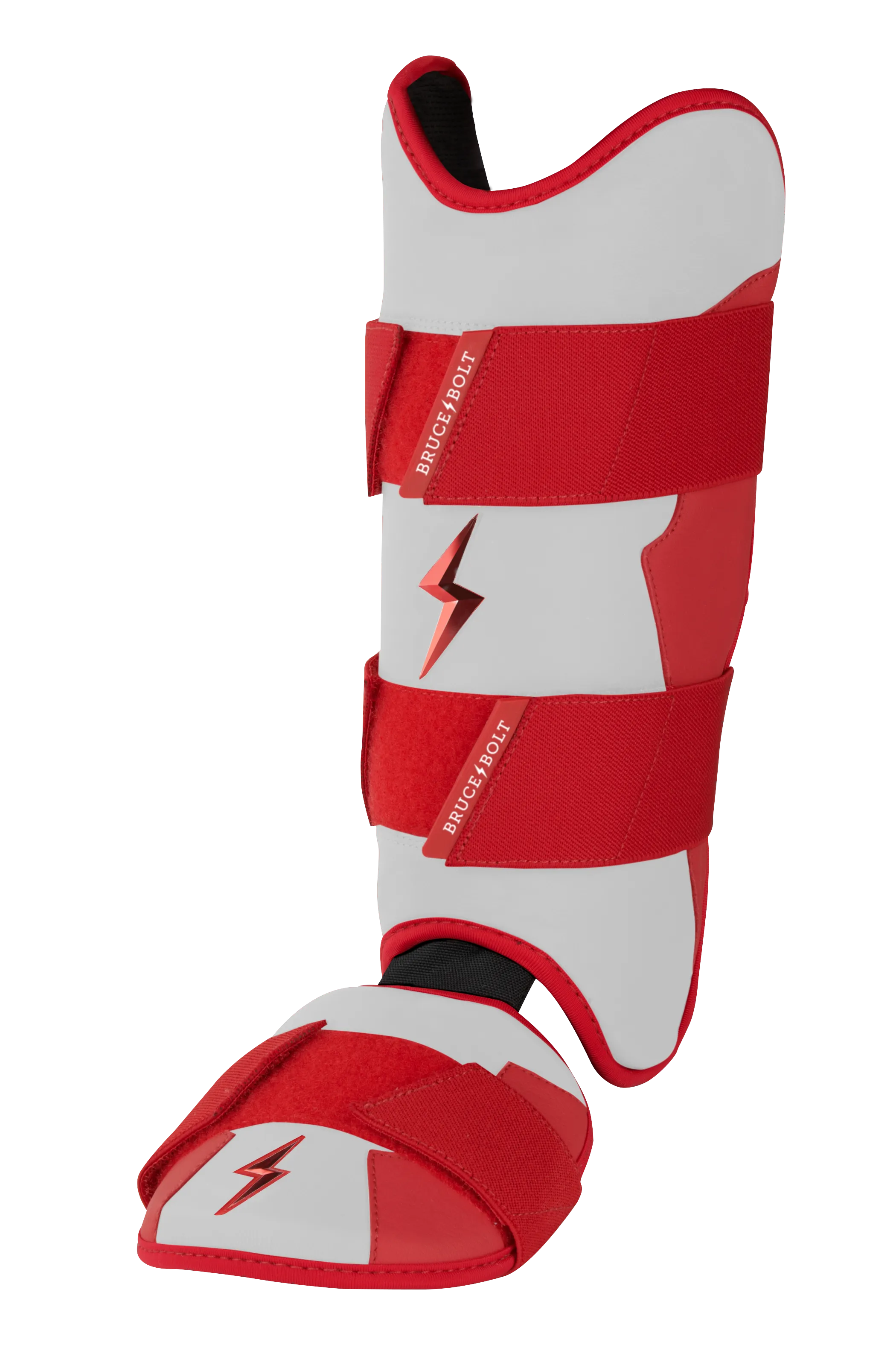 BRUCE BOLT Chrome Series Leg Guard - RED