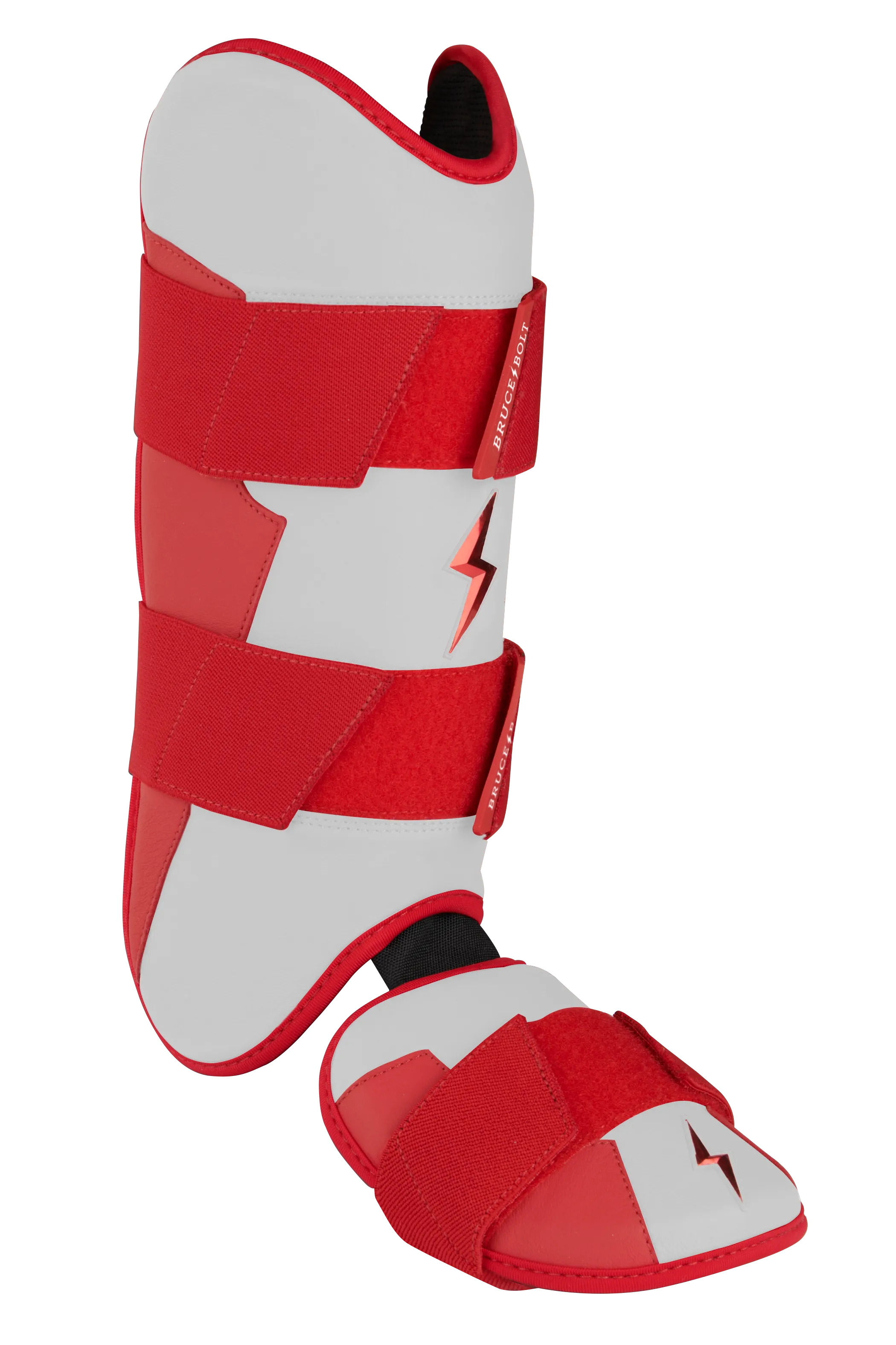 BRUCE BOLT Chrome Series Leg Guard - RED