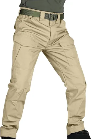 Cargo Pants Mens Fashion Camouflage Chino Trousers Elastic Waist Drawstring Tapered Jogger Gym Athletic Pants Outdoor