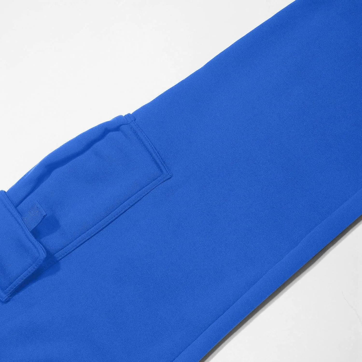 Cargo Sweatpants for Men Heavyweight Fleece Baggy Elastic Waist Drawstring Joggers Fall Trousers with Pockets