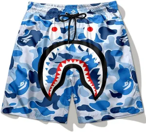 Casual Athletic Blue Quick Dry Men's Shorts