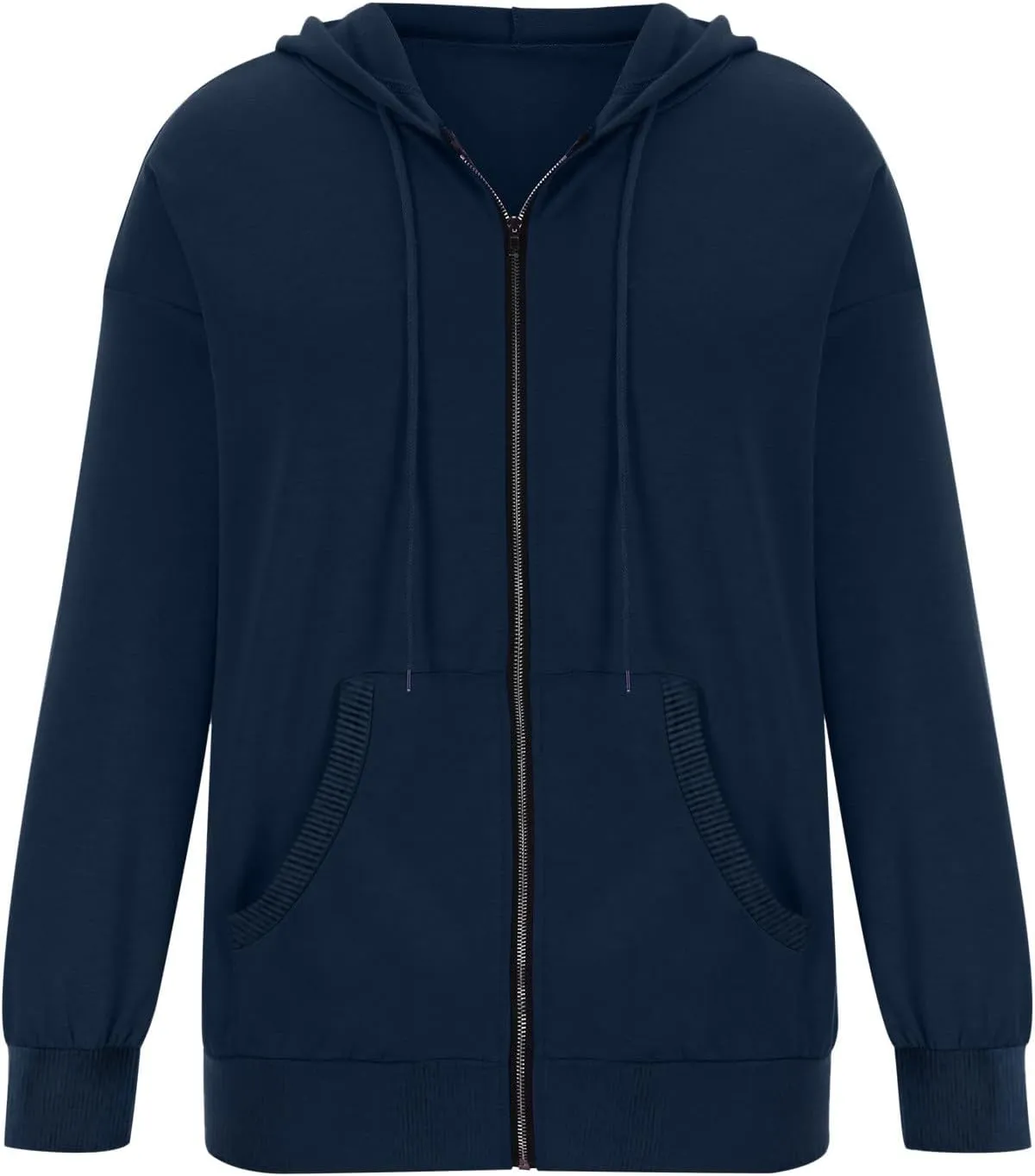 Ceboyel Women'S Zip Up Hoodies 2023 Long Sleeve Hooded Jackets Quarter Zip Pullover Sweatshirt Trendy Casual Fall Clothes