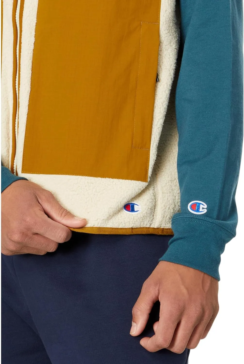 Champion Mens Cozy Shearling Vest