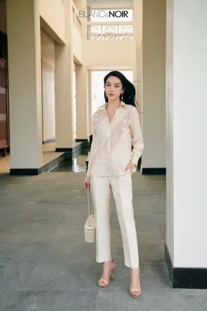 Cream Taffeta Pant SA