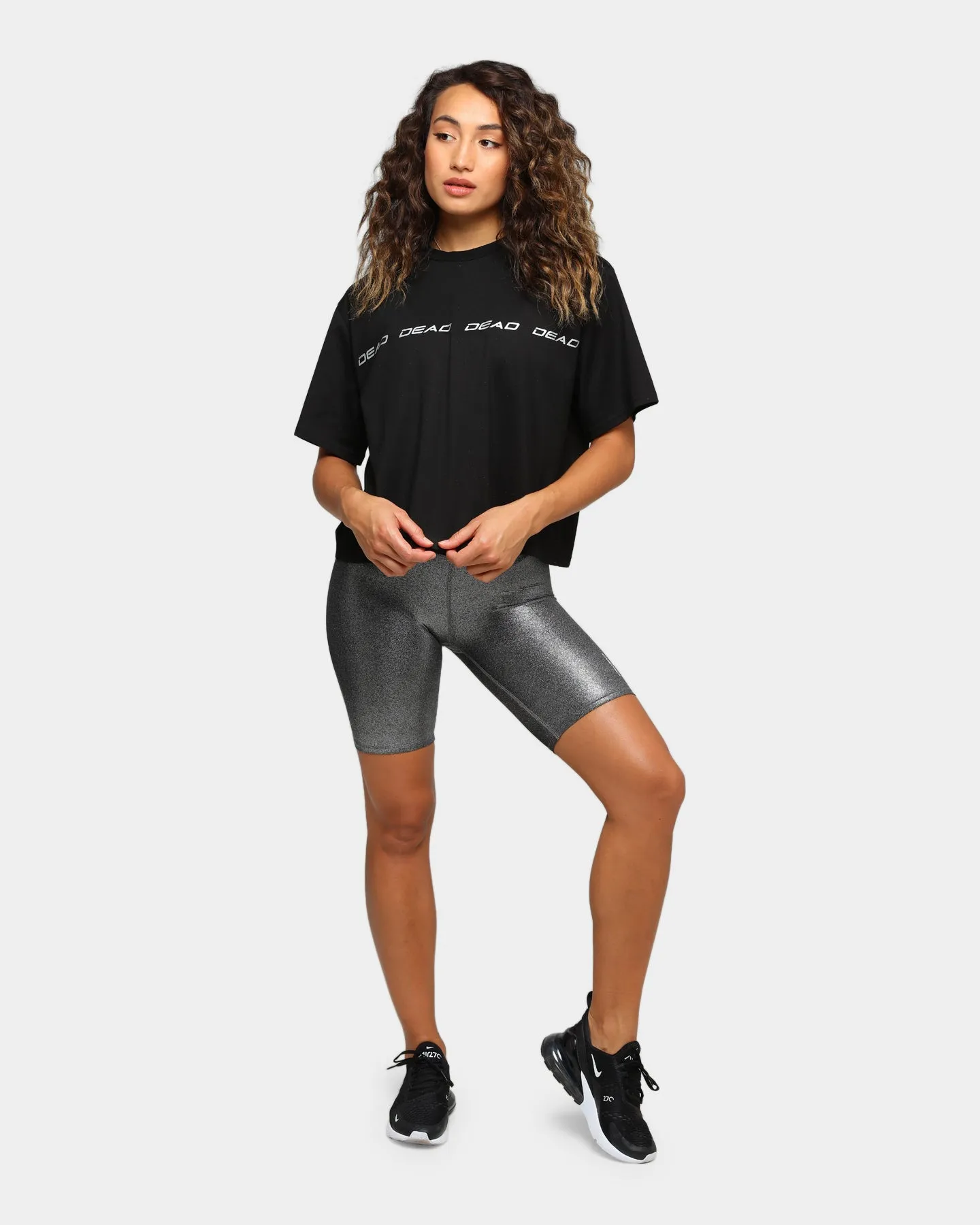 Dead Sport Women's Phantom Bike Shorts Silver/Black/Metallic