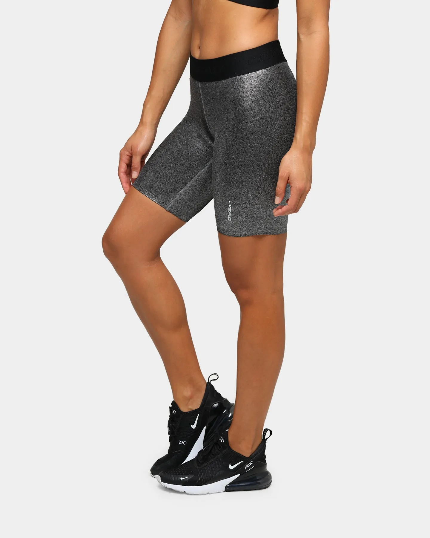 Dead Sport Women's Phantom Bike Shorts Silver/Black/Metallic