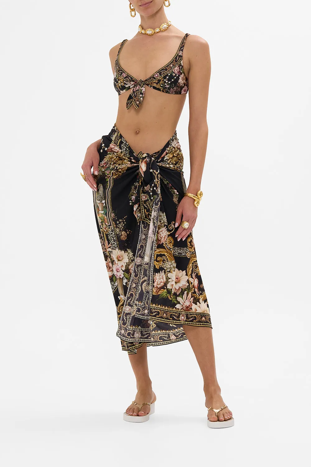 DIP FRONT PANT WITH TIES DYNASTY DAZE