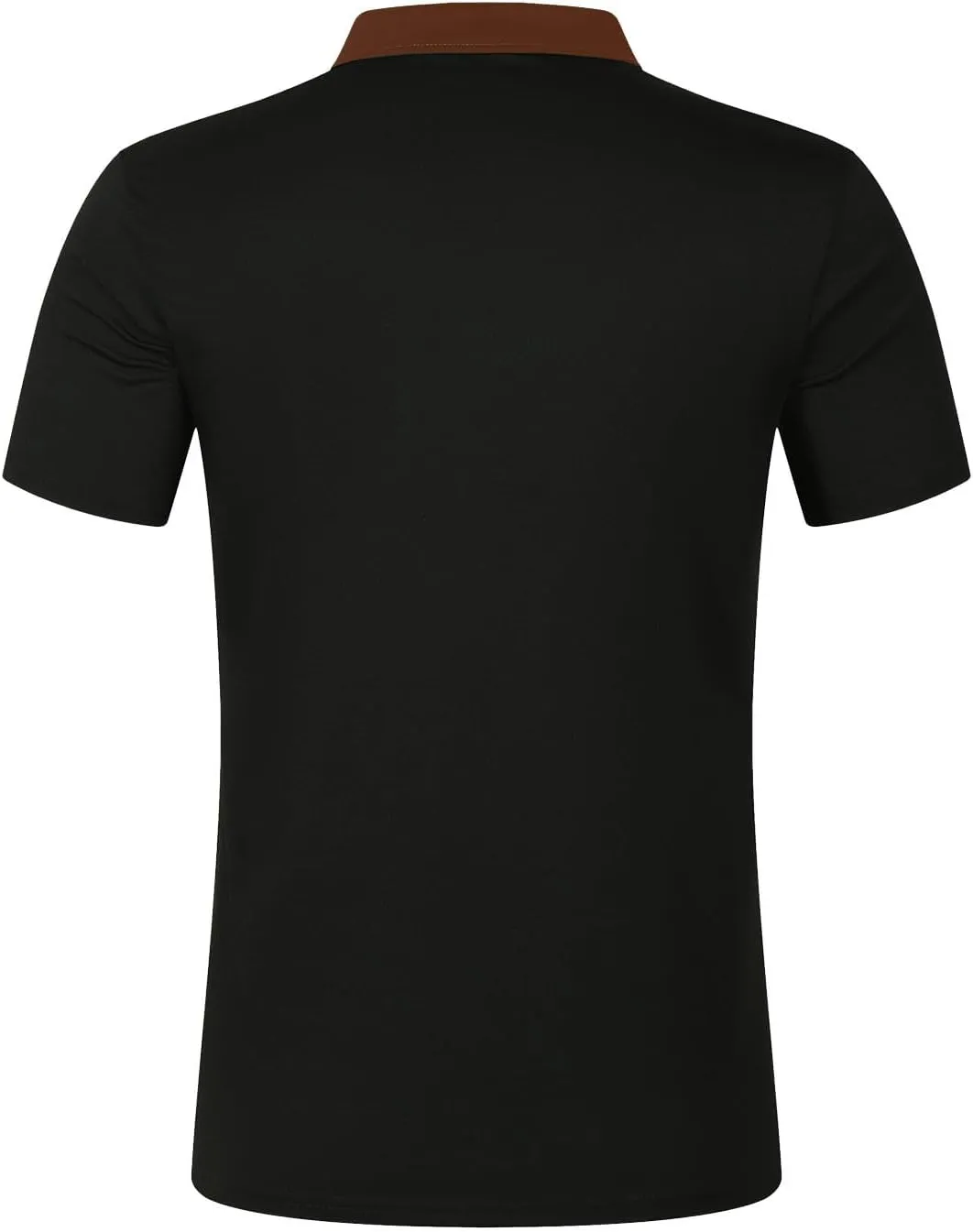 DOPOCQ Polo Shirts for Men Casual Business Fashion Color Block Polo Shirts Plus Size Lapel Golf Basic Henley Shirts