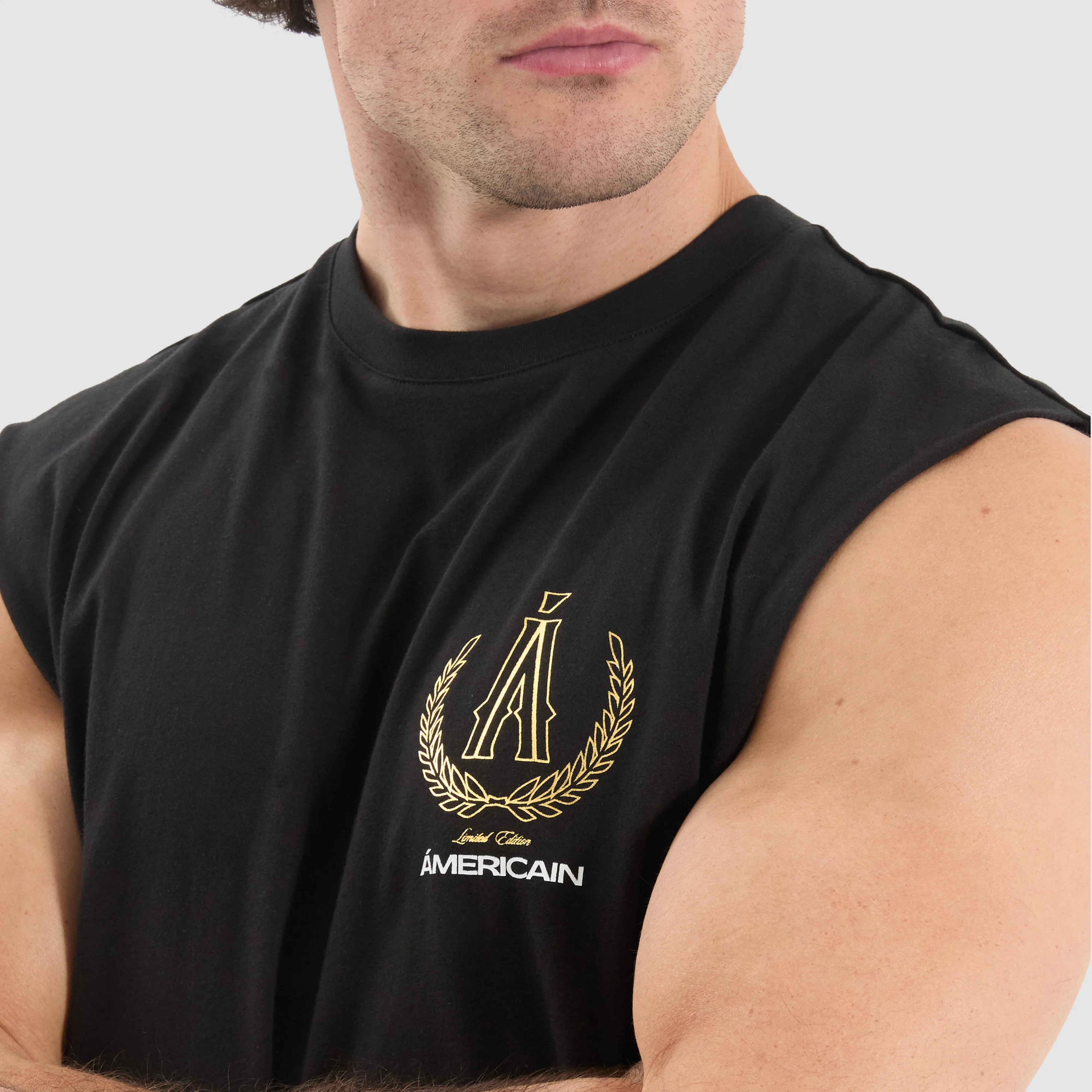 Dragonfire Scoop Back Muscle Jet Black
