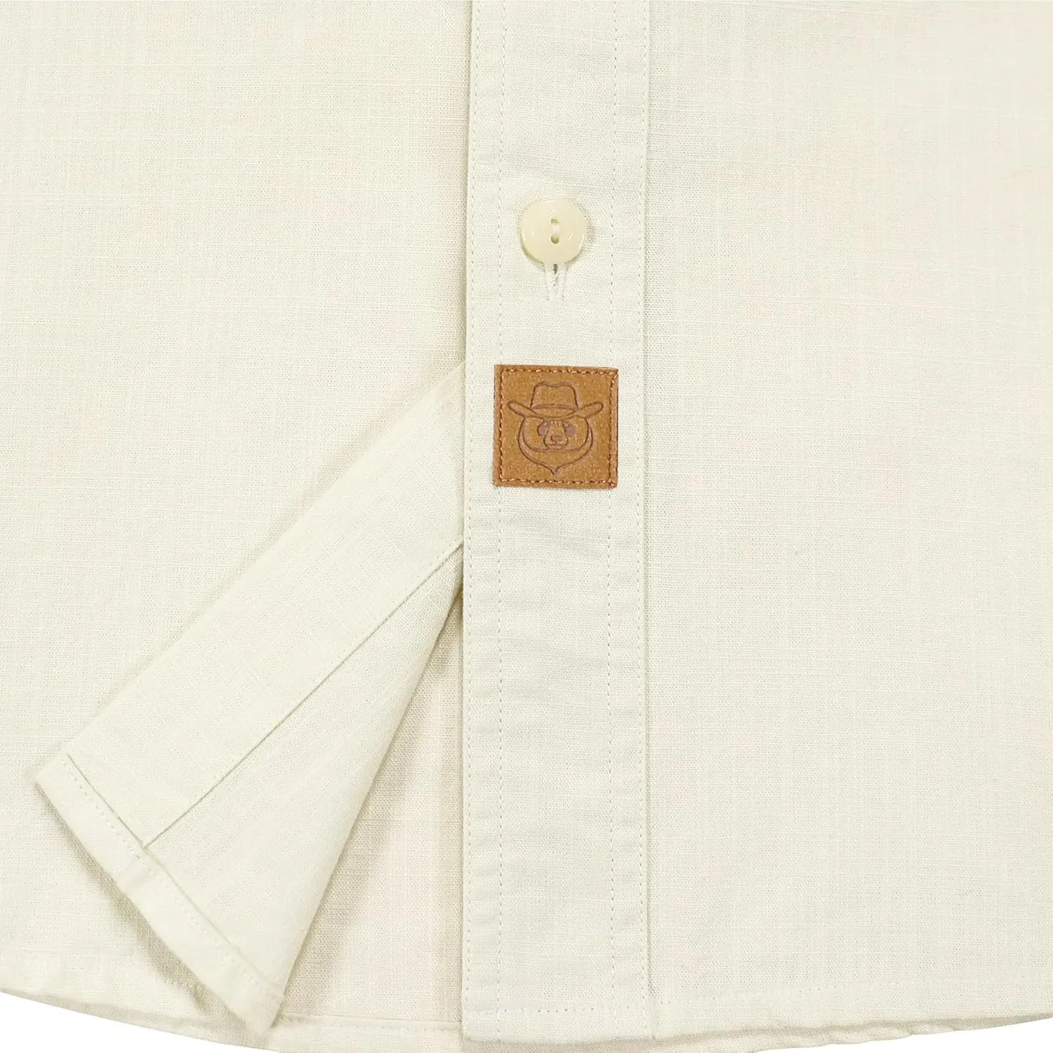Dubinik Chambray Shirt Men Long Sleeve Cotton Work Shirts with 2 Pockets Casual Button Down