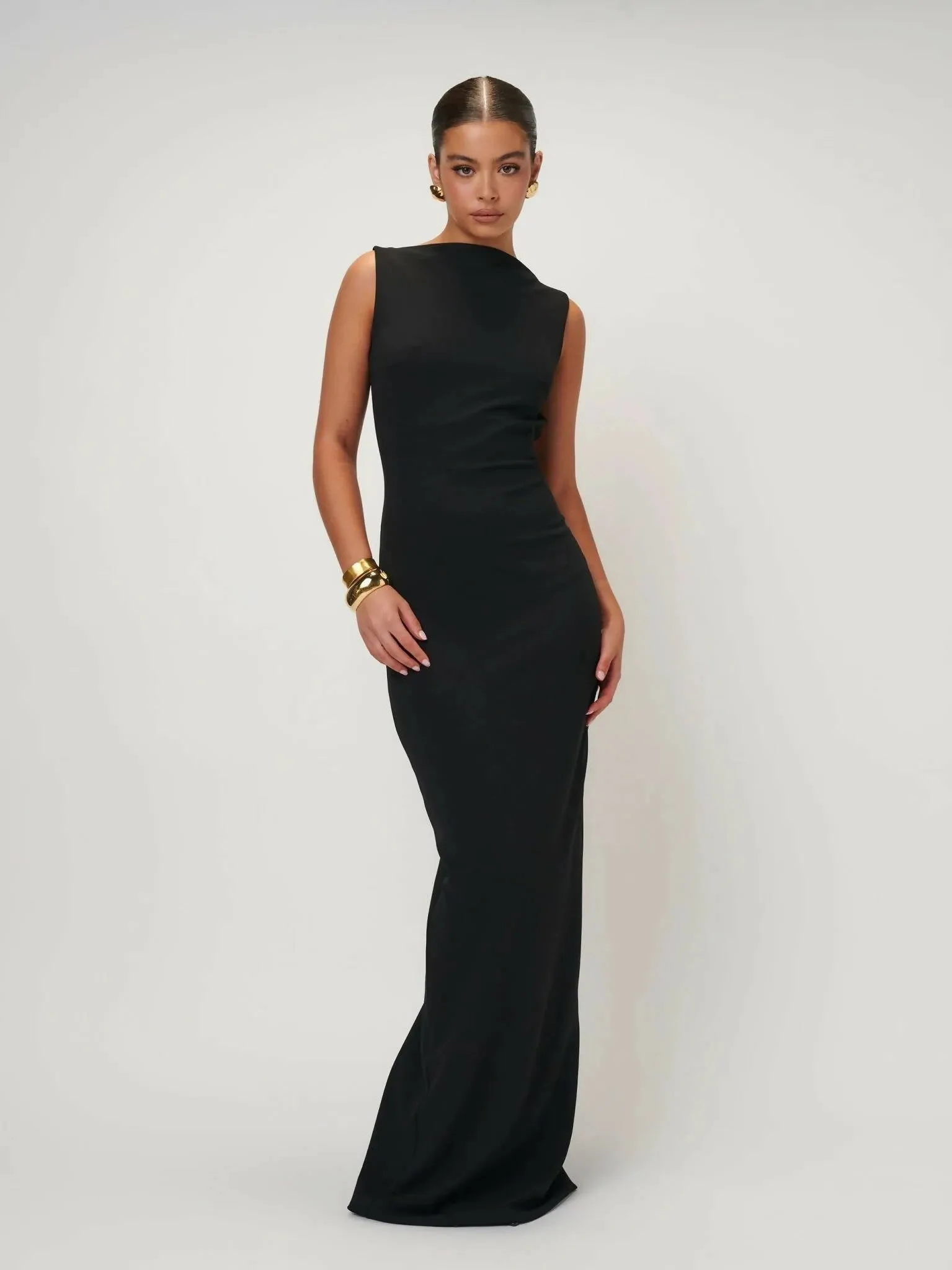 Effie Kats Verona Black Gown Dress
