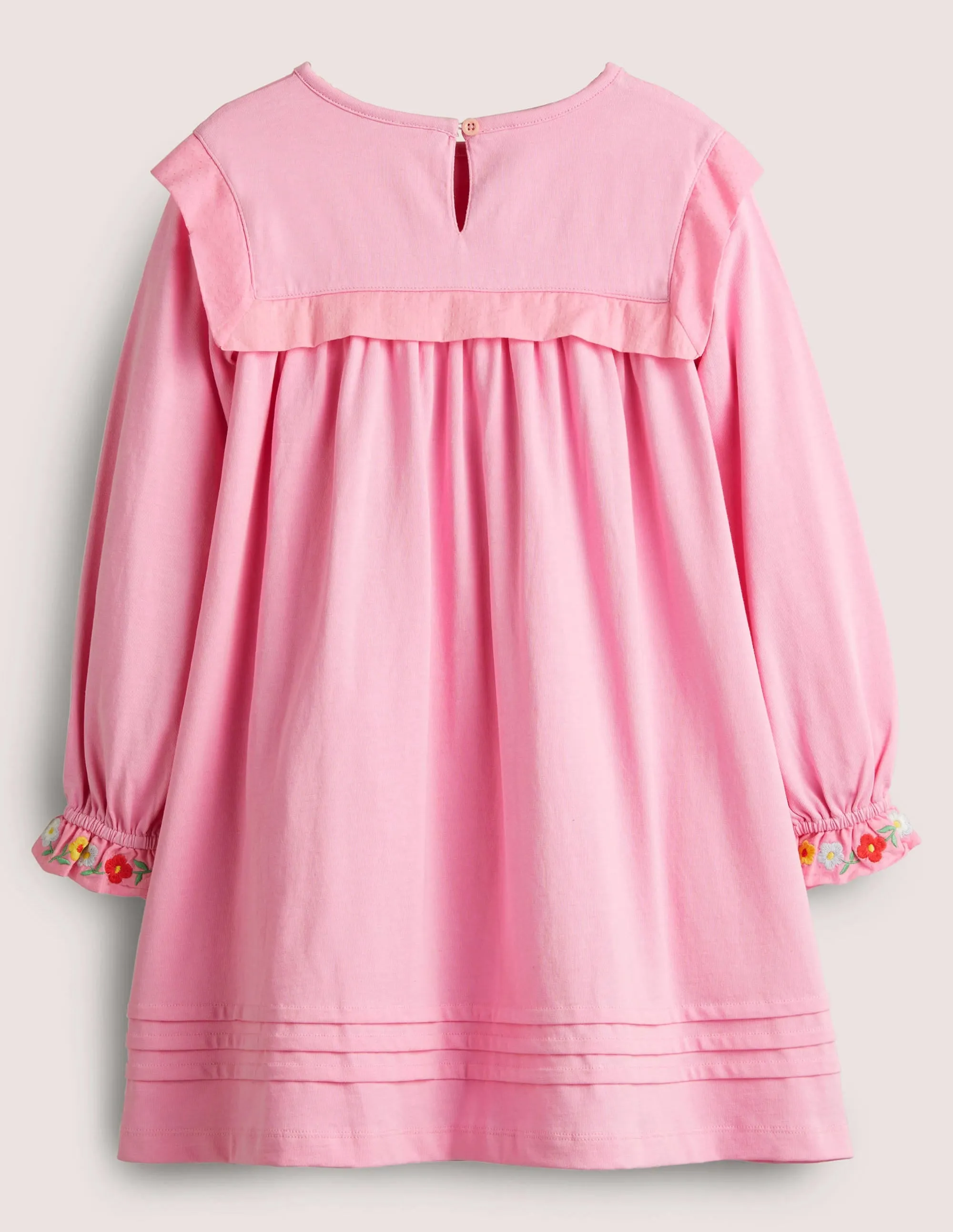 Embroidered Jersey Dress-Lilac Chiffon