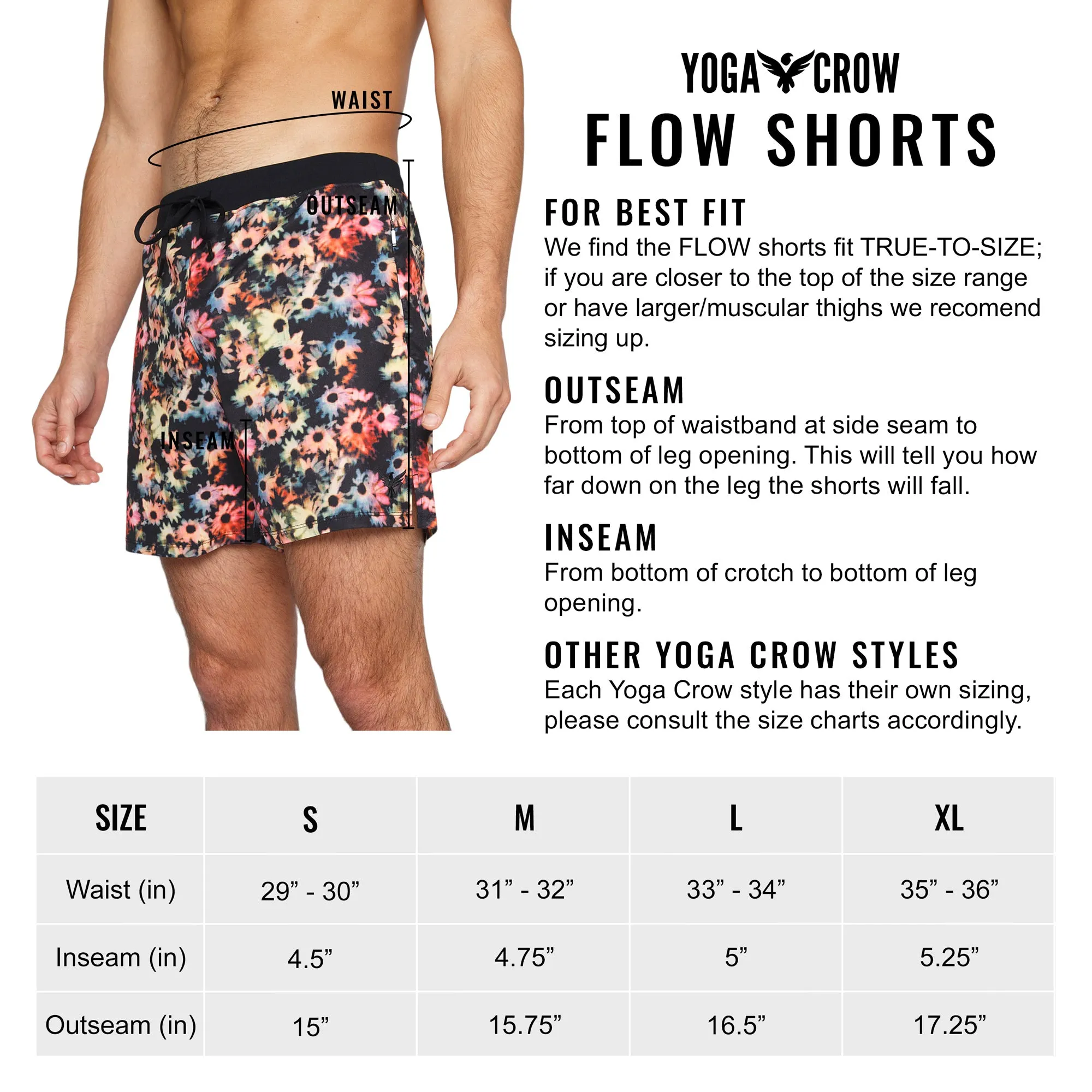 Flow Shorts - Black Floral