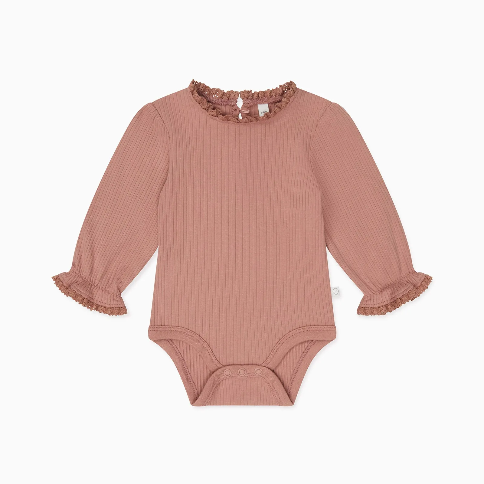 Frilled Ribbed Bodysuit