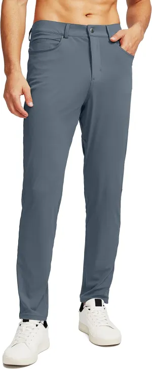 G Gradual Men's Stretch Golf Pants with 6 Pockets Slim Fit Dress Pants for Men Travel Casual Work