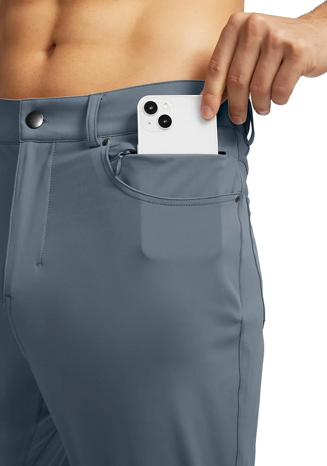 G Gradual Men's Stretch Golf Pants with 6 Pockets Slim Fit Dress Pants for Men Travel Casual Work