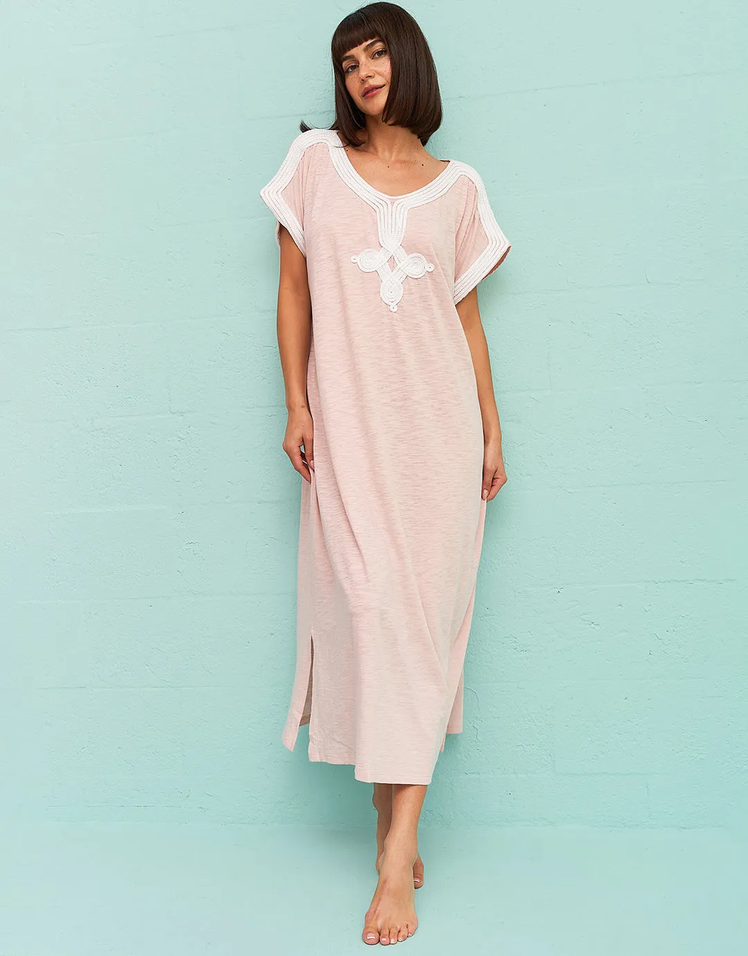 Gaia Beach Kaftan - Nude
