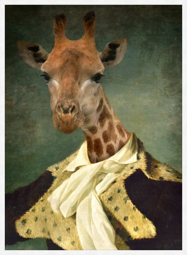 Giraffe Portrait Print