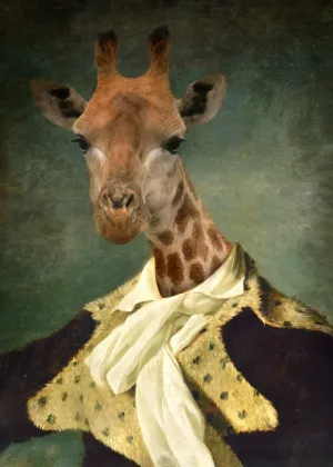 Giraffe Portrait Print
