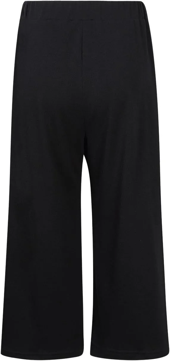 GlorySunshine Women's Elastic Waist Solid Palazzo Casual Wide Leg Pants with Pockets