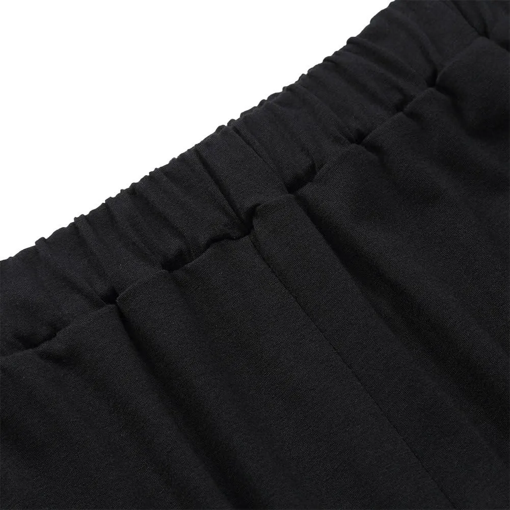 GlorySunshine Women's Elastic Waist Solid Palazzo Casual Wide Leg Pants with Pockets