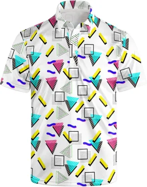 Golf Shirts for Men Dry Fit Classic Sunglass Rubber Duck Short Sleeve Casual Outfit Polo Shirt