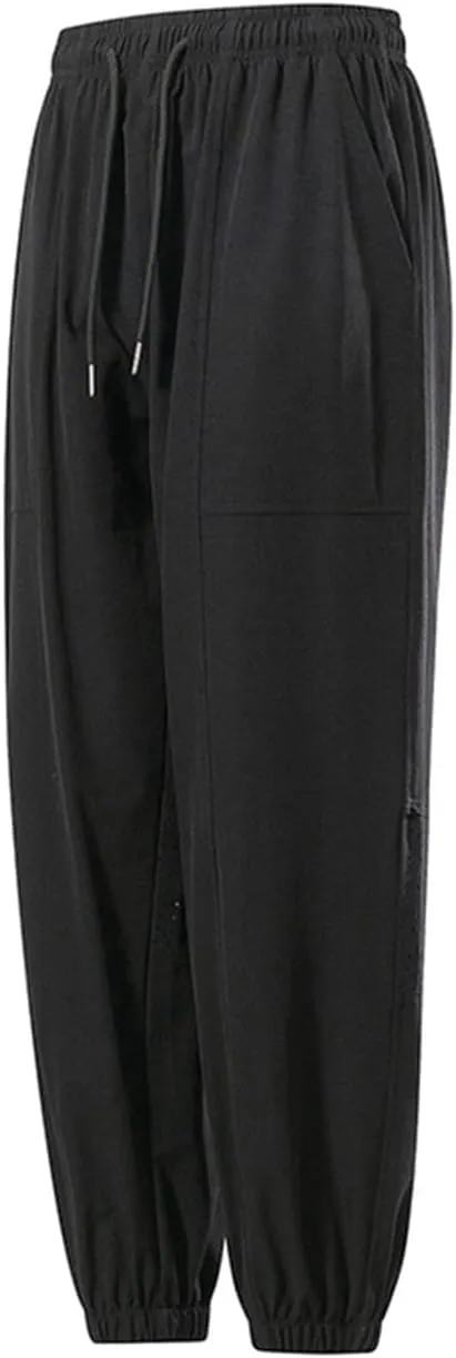 Gym Sweatpants Men Linen Tactical Gym Skinny Outfits Bike Elastic Waist Motorcycle Summer Cloth Casual Resort Wear