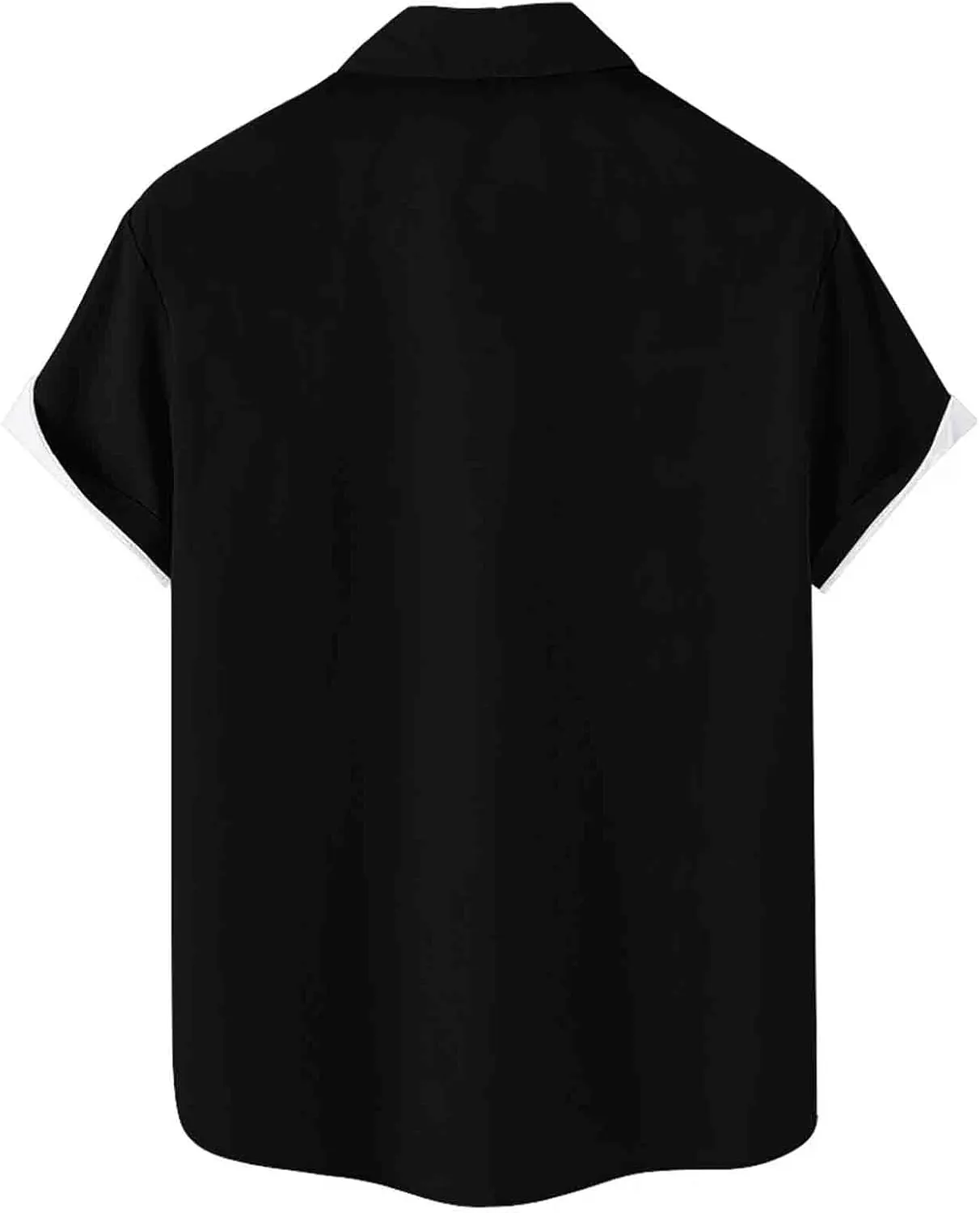 Hodaweisolp Men's Casual Short Sleeve Button Down Bowling Summer Loose Hawaiian Beach Shirts