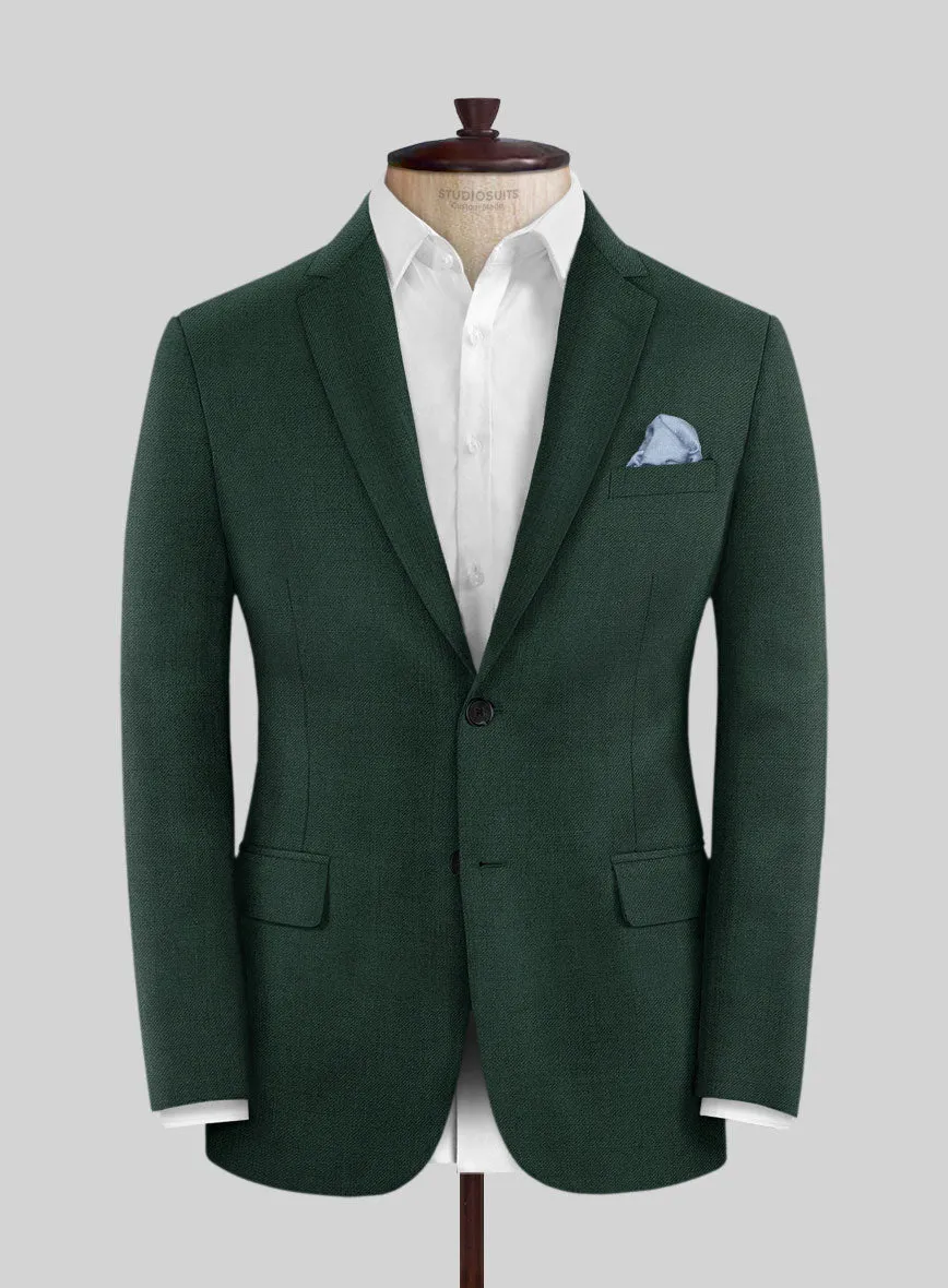 Huddersfield Stretch Emerald Green Wool Suit