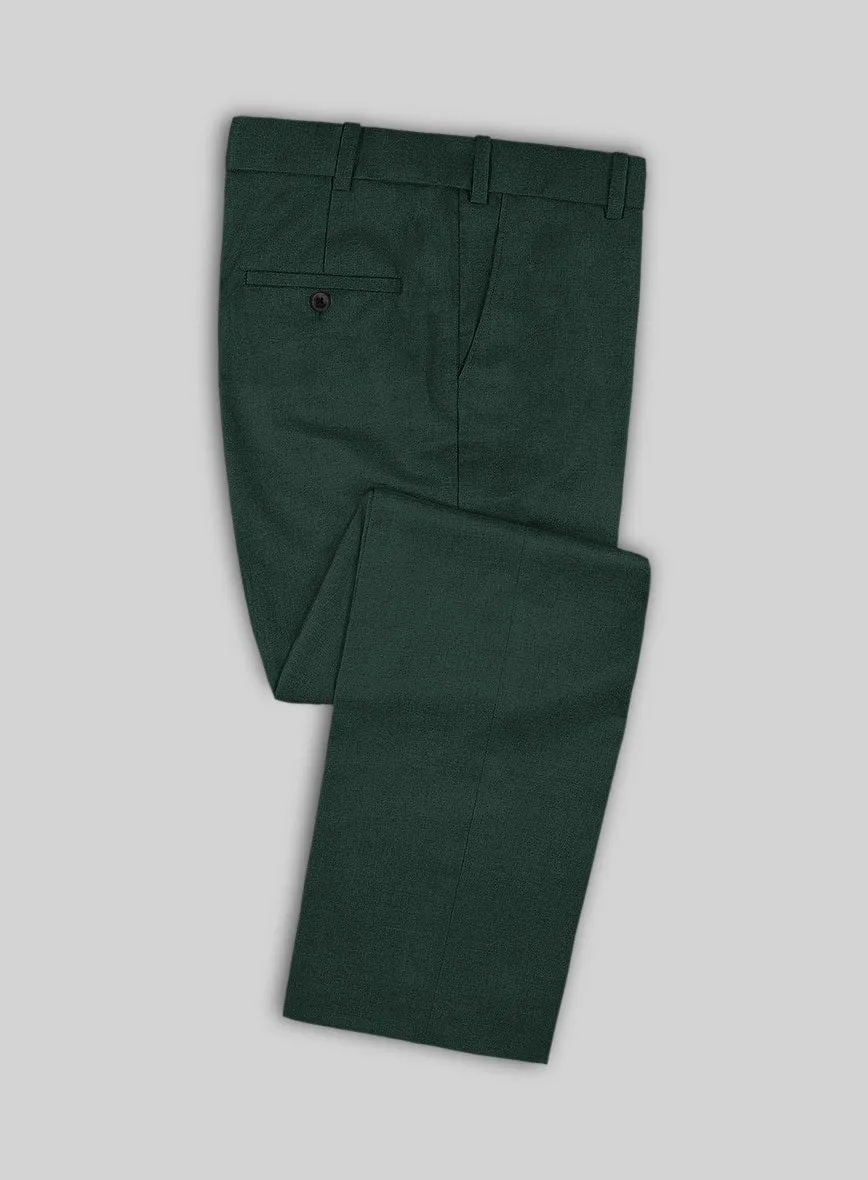 Huddersfield Stretch Emerald Green Wool Suit